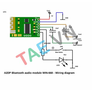 Mạch Bluetooth Âm Thanh 4.0 Win-668