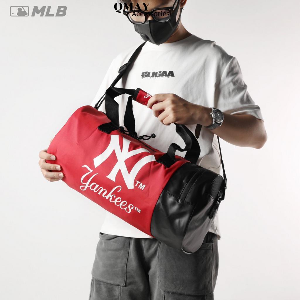 Túi Trống Thể Thao MLB NY Tập Gym Đi Du Lịch Có Ngăn Đựng Giày Riêng Chất Liệu Dày Dặn Chống Thấm Nước Cực Tốt