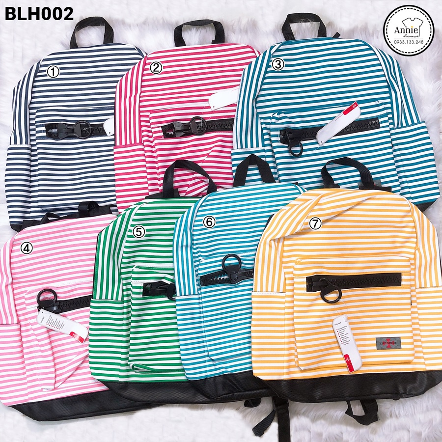Balo sọc thời trang dây kéo to chính hãng Life Spirit Thái Lan BLH002 | Shopee Việt Nam