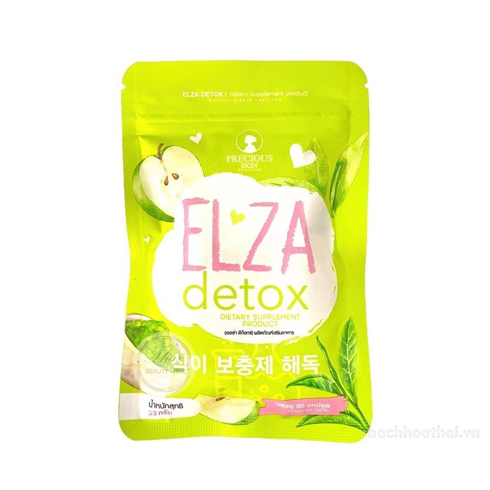 Ḋetox ġiảm câņ khử mỡ bụnǥ ELZA D.T.X Thái Lan