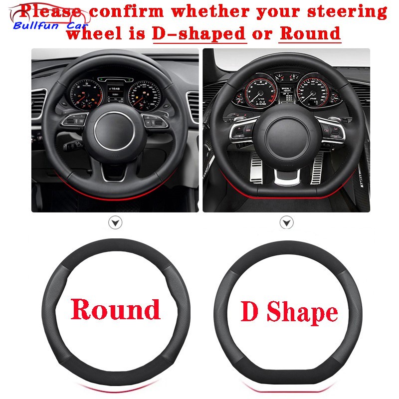 Vỏ Bọc Vô Lăng Xe Hơi Bằng Da Thoáng Khí Cho Hyundai Elantra i10 Grand Starex SantaFe Sonata Tucson Getz Matrix Accent Lafestara ix25 ix35 2018 2019 2021