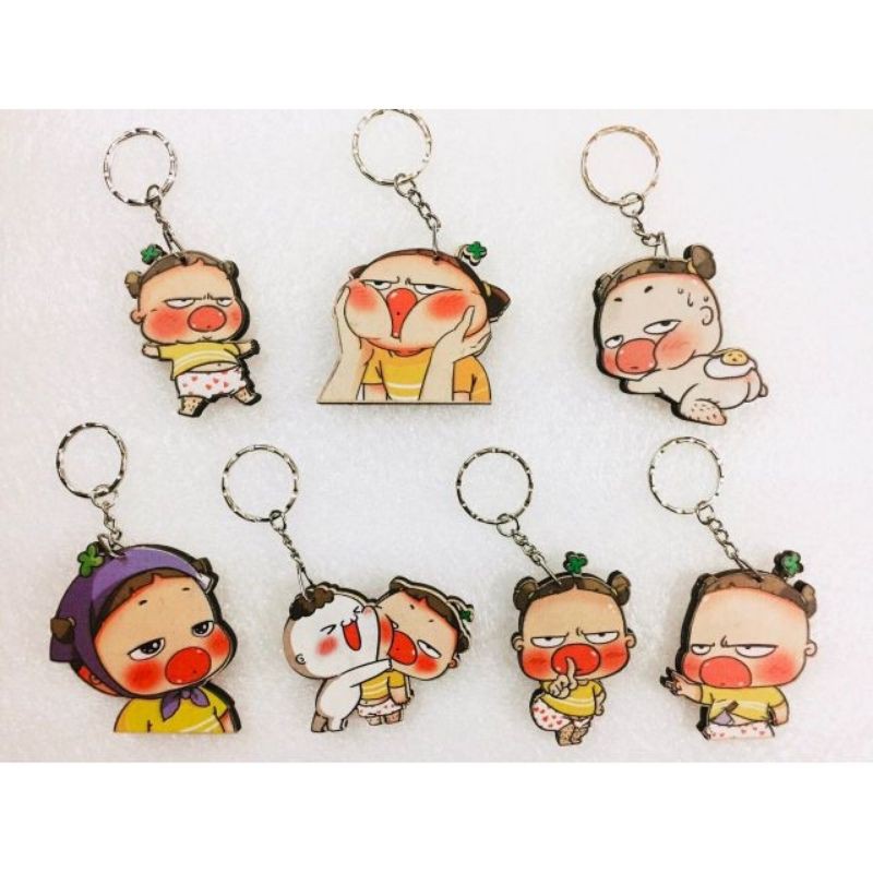 Móc khóa gỗ Quỳnh aka