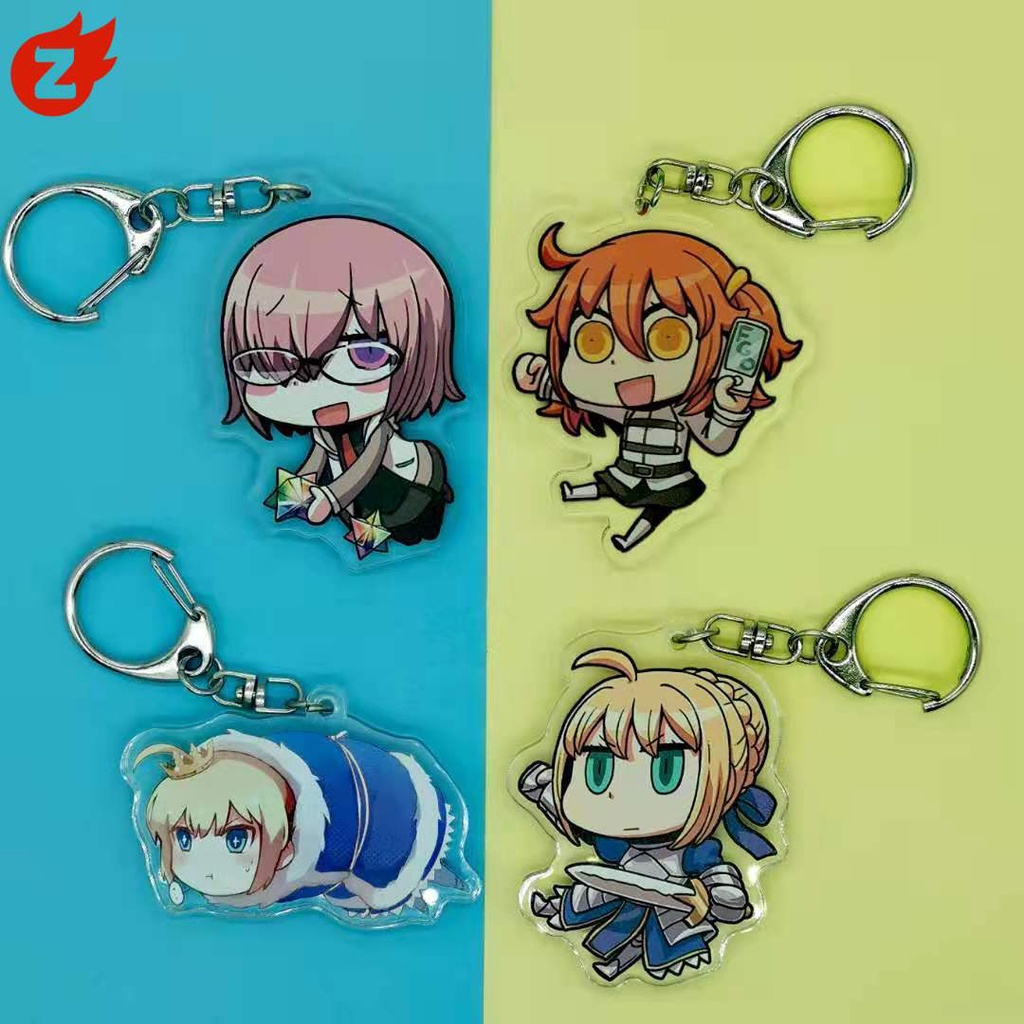1 Móc Khóa acrylic Trong Suốt Hình Nhân Vật Fate/ stay night