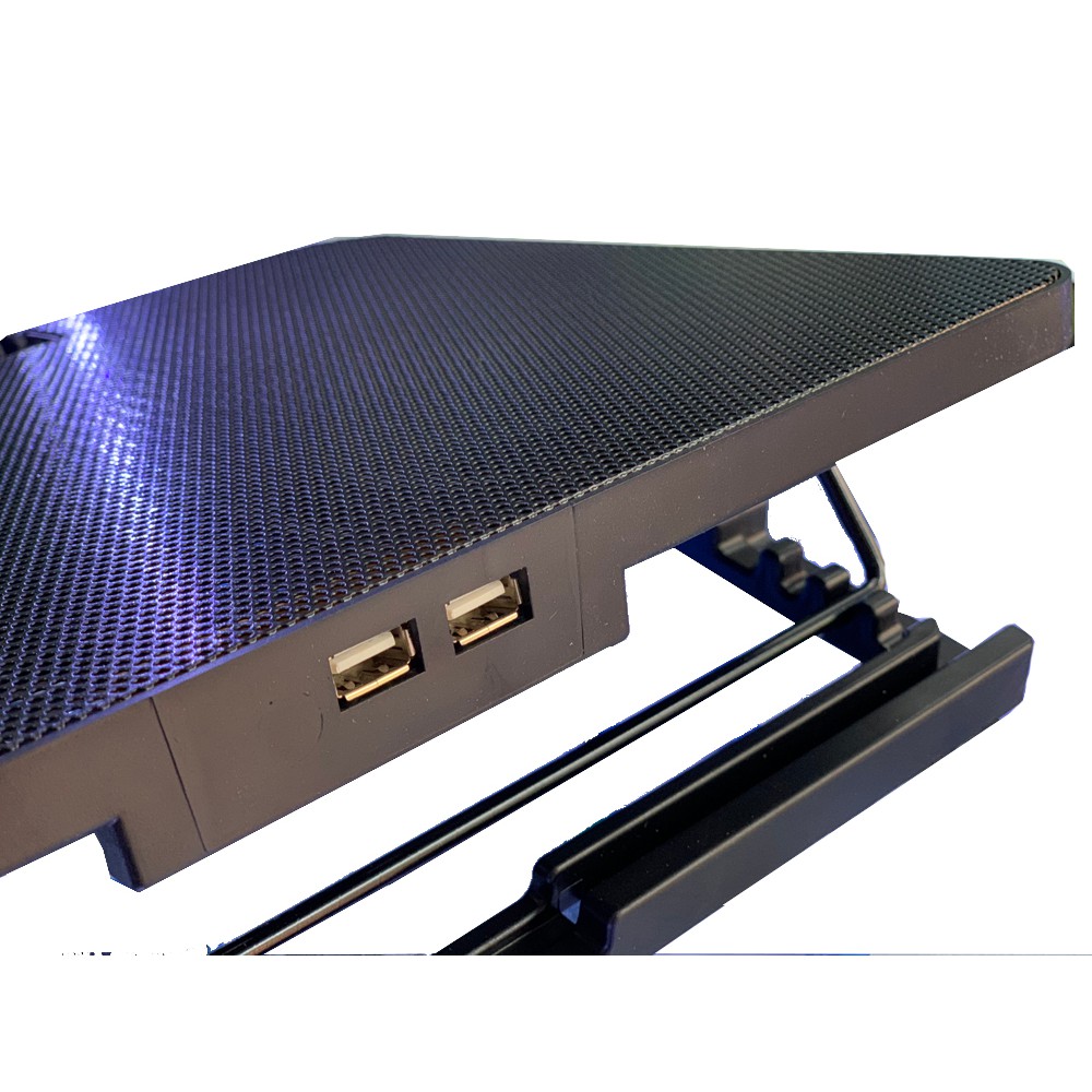 Fan quạt tàn nhiệt Laptop đến 17' Cooling Pad N99 2 quạt , 1 QUẠT có đèn led nâng lên xuống được