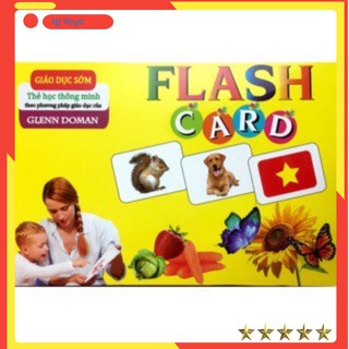 [Size A5- Song ngữ Việt- Anh] Thẻ học thông minh Flashcard, thẻ học thông minh theo phương pháp giáo dục Glenn Doman