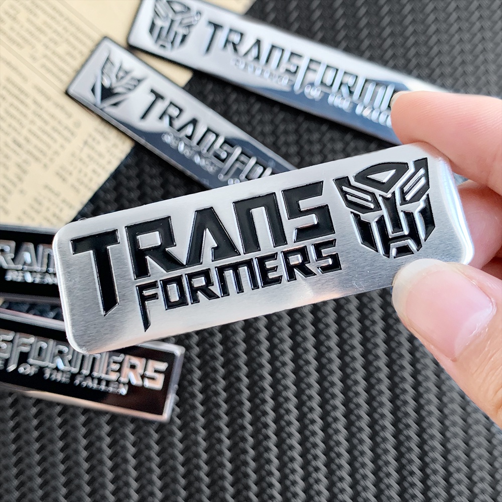 Transformers Miếng Dán 3D Bằng Kim Loại Trang Trí Thân Xe Hơi / Xe Máy