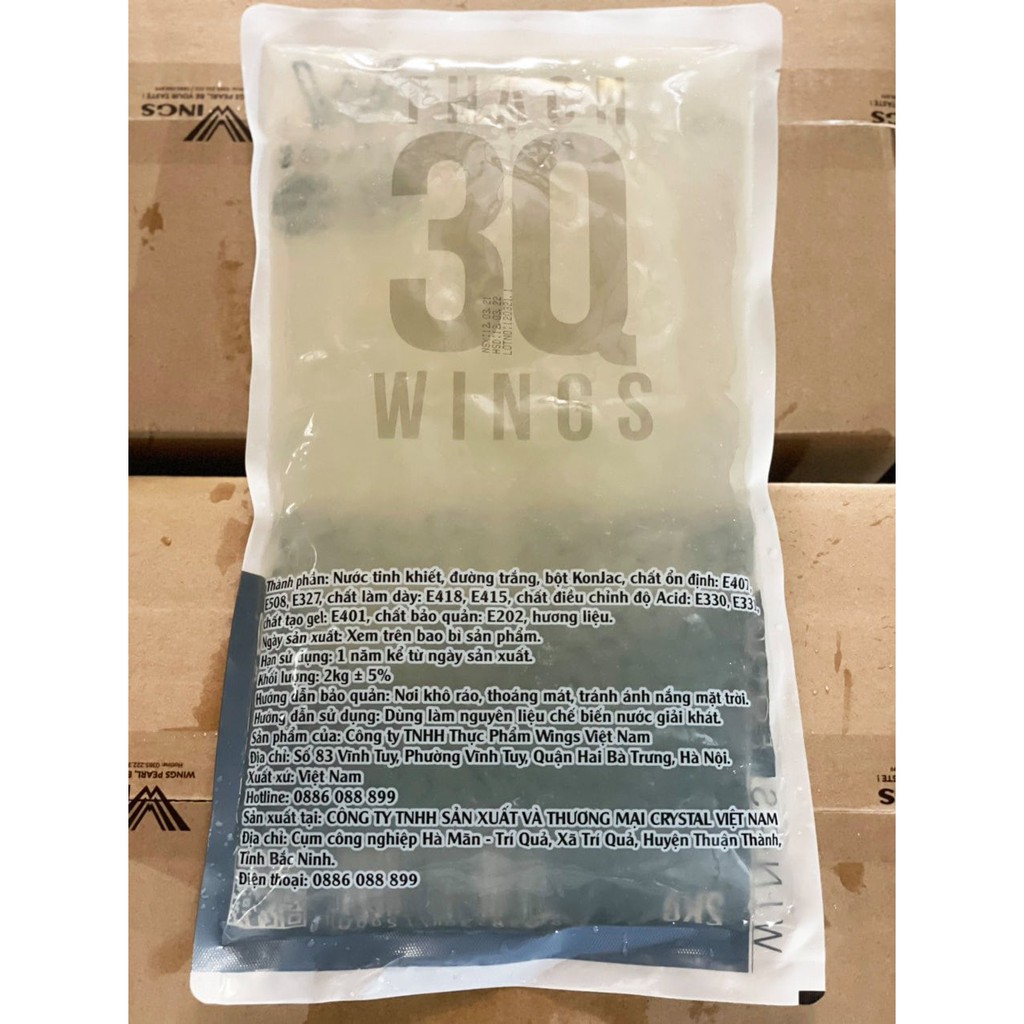 Thạch 3Q Wings Việt Nam - Gói 2kg