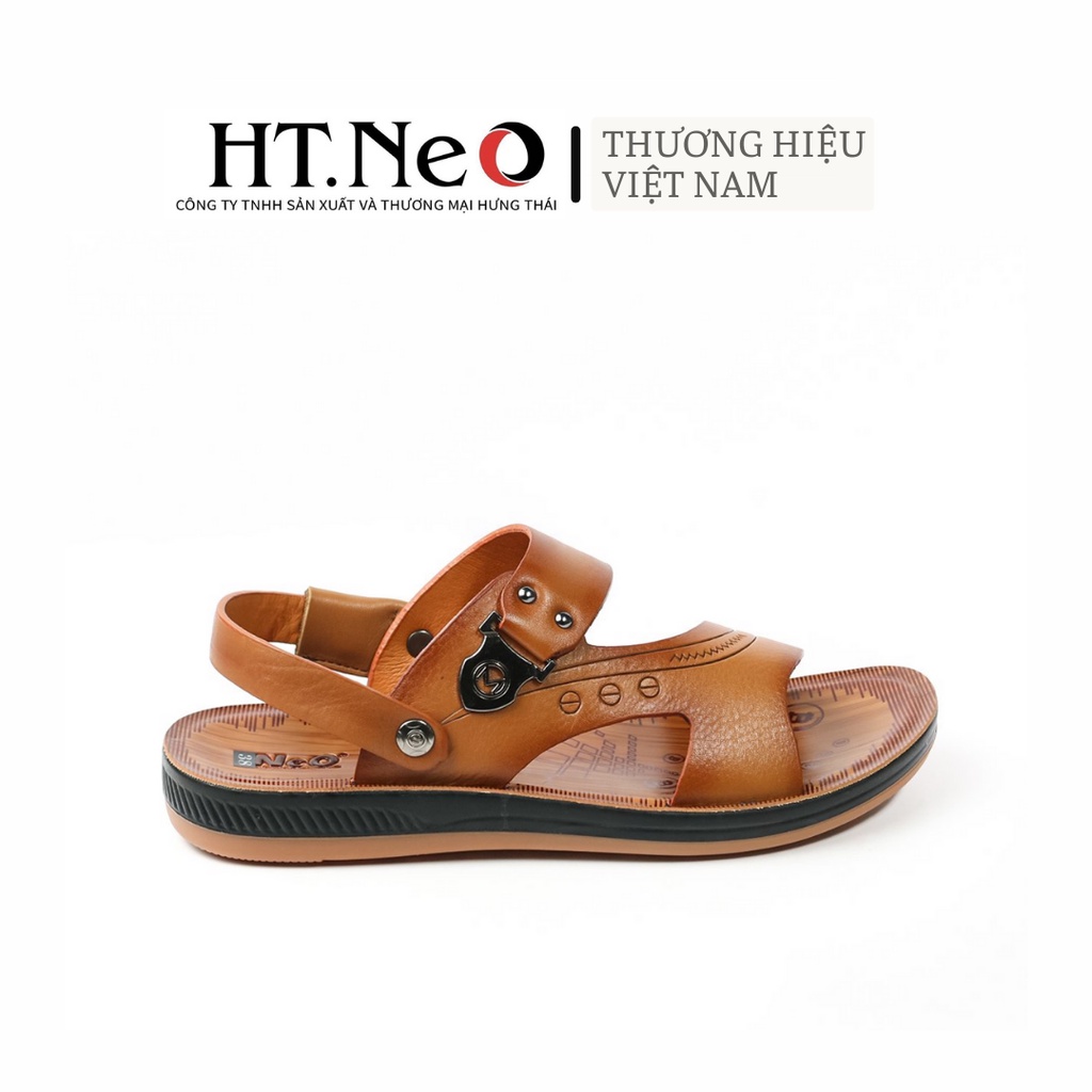 Sandal nam da bò đế kếp HT,NEO kiểu dáng đơn giản, màu sắc nhã nhặn , đi rất mềm và sáng chân SD70