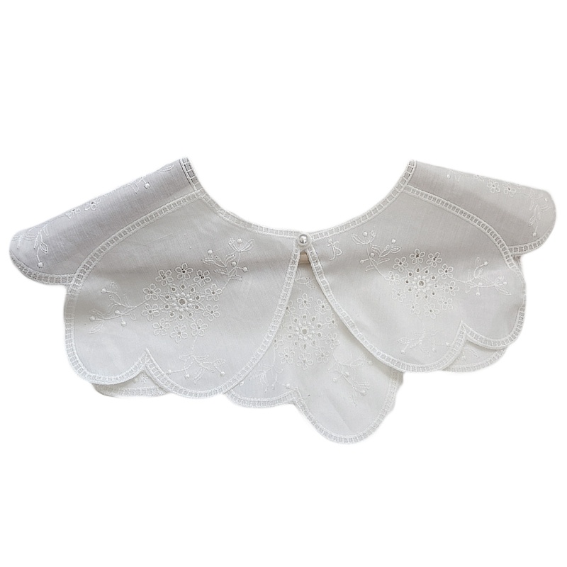 Cổ Áo Giả Bằng Cotton, Có Thể Tháo Rời