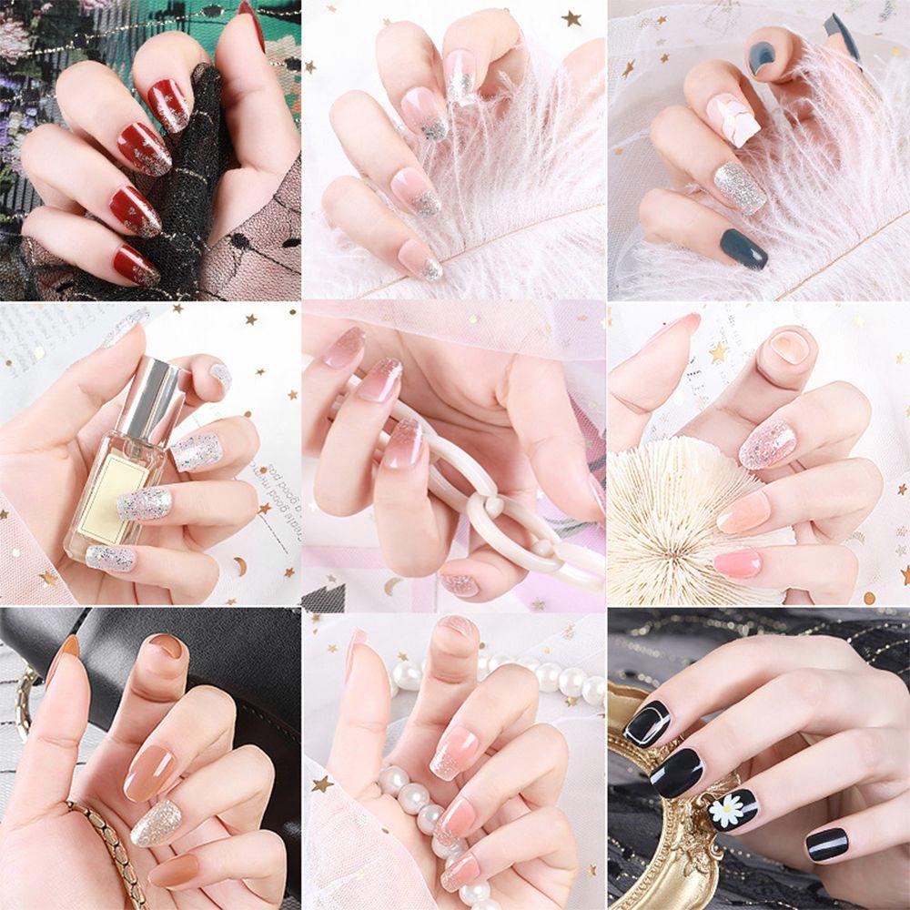 Set 24 Móng Tay Giả Che Phủ Toàn Diện Thời Trang Cho Nữ
