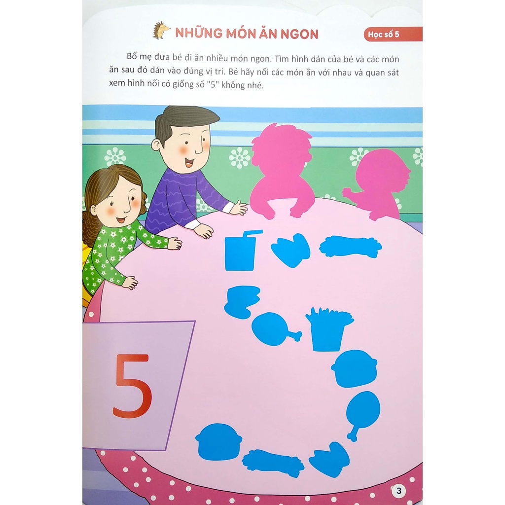 Sách 178 Stickers - Bóc Dán Thông Minh Phát Triển Khả Năng Tư Duy Toán Học (3 - 4 Tuổi) - Tập 3