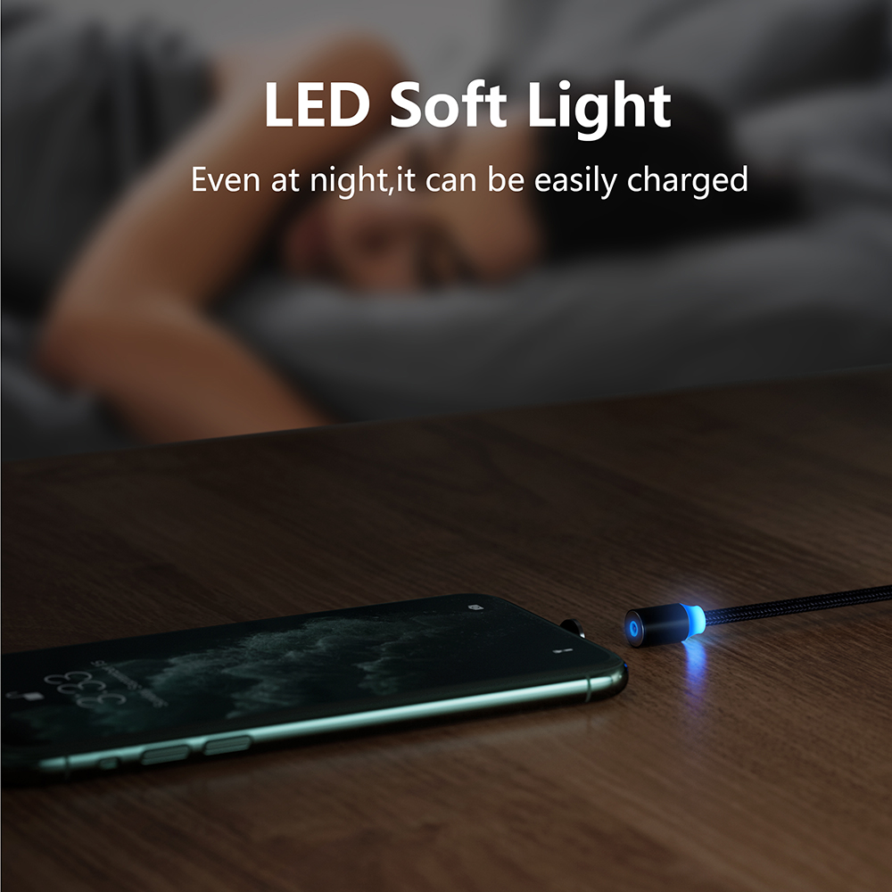 Dây Cáp Sạc Micro USB Type-C 2.1A Có Nam Châm Cho Điện Thoại Android / Phone