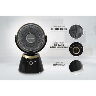 QUẠT SƯỞI CARBON SUNHOUSE SHD7008