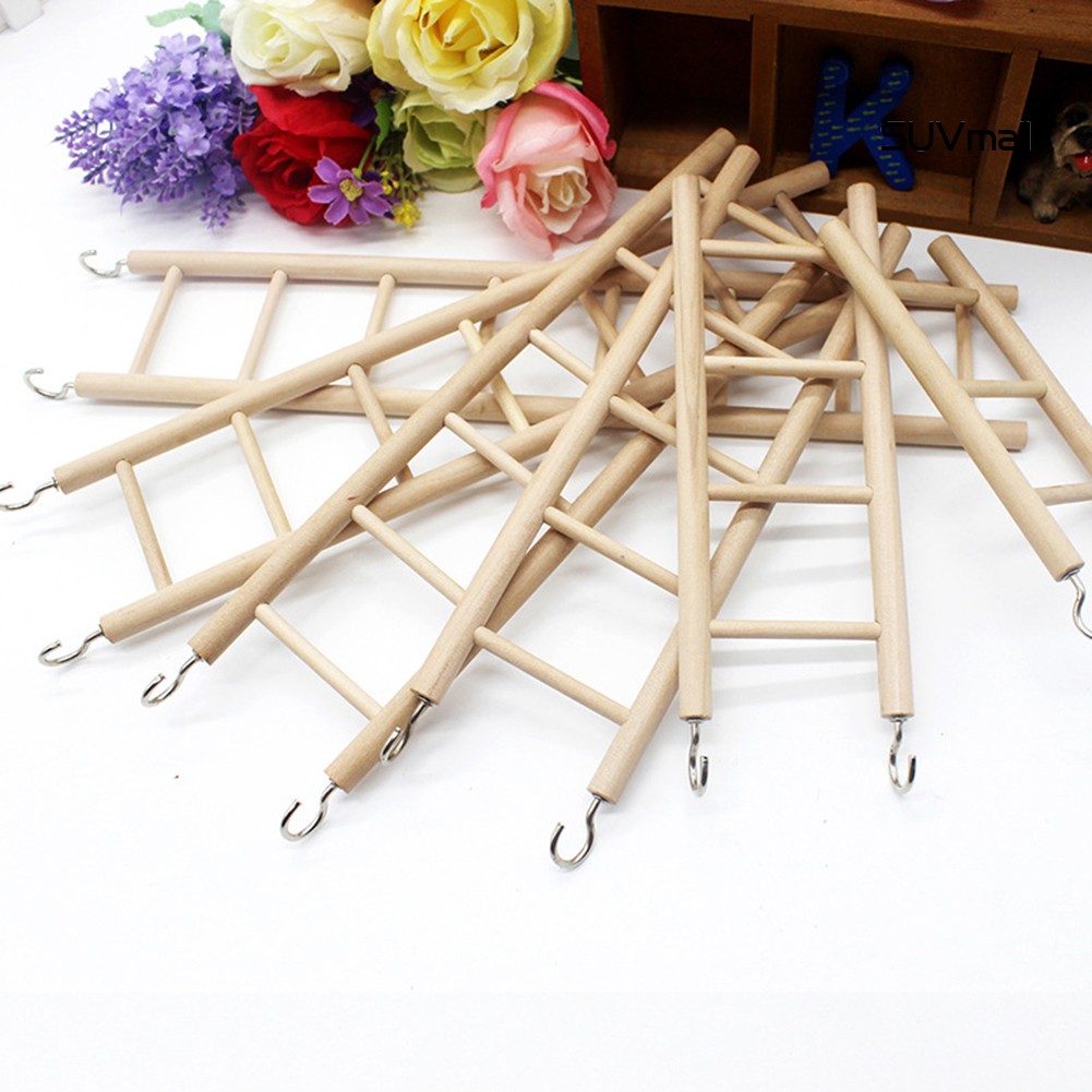 Thang Gỗ Đồ Chơi Vui Nhộn Cho Vẹt 3 / 4 / 5 / 6 / 7 / 8 Nấc