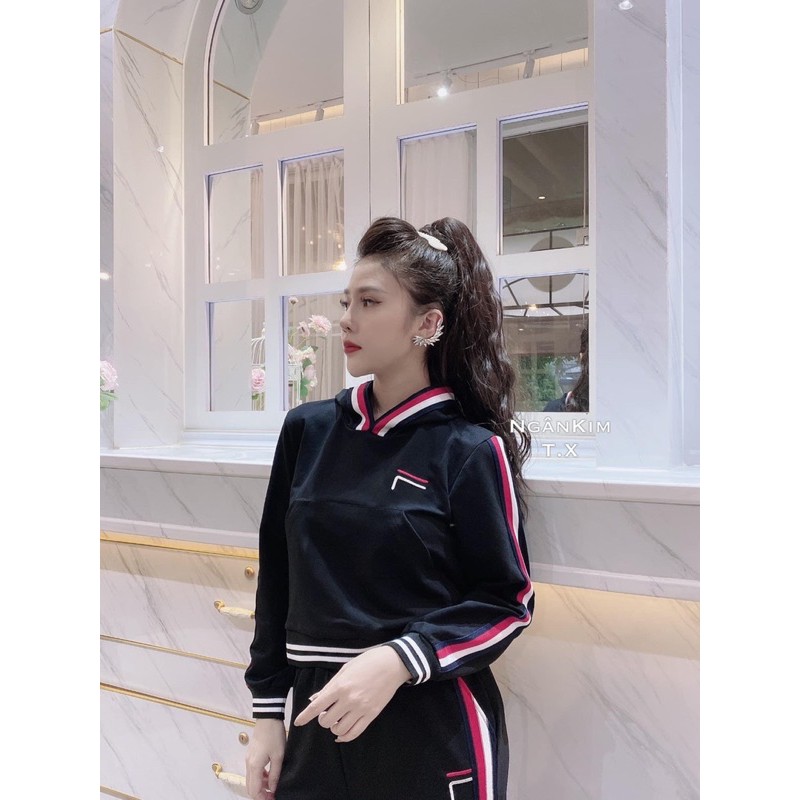 Set Áo mũ chạy Sọc cá tính