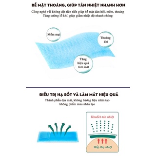 Miếng Dán Hạ Sốt Cooling Sheet Apple ( Hộp 6 miếng dán)