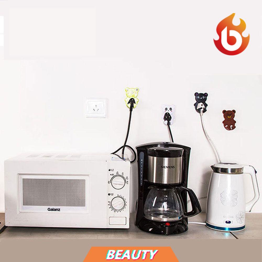 Set 2 Móc Treo Phích Cắm Gắn Tường Hình Động Vật Hoạt Hình Dễ Thương Tiện Dụng Cho Nhà Bếp / Phòng Tắm