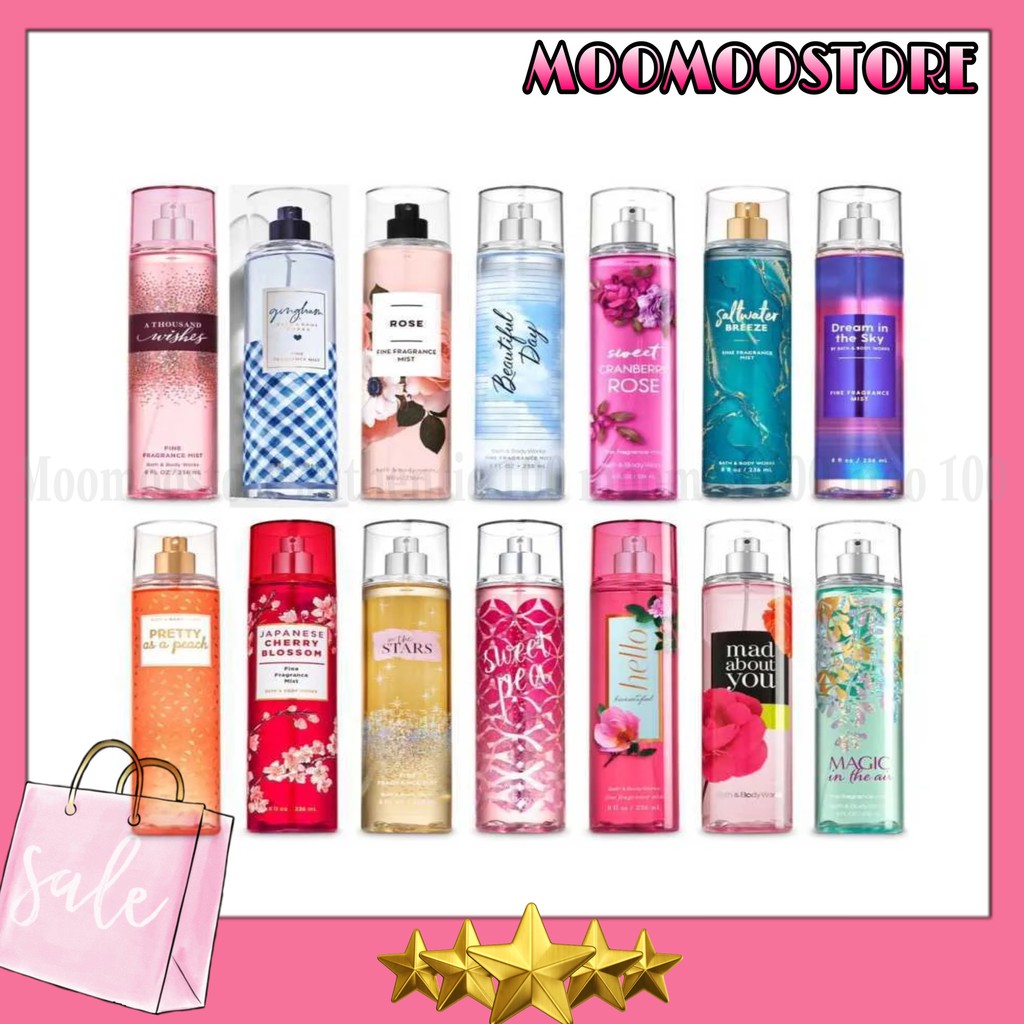 ❤️MOOMOO❤️Xịt Thơm Toàn Thân Bath And Body Works Body Mist (10ml) Ver.1✨::..