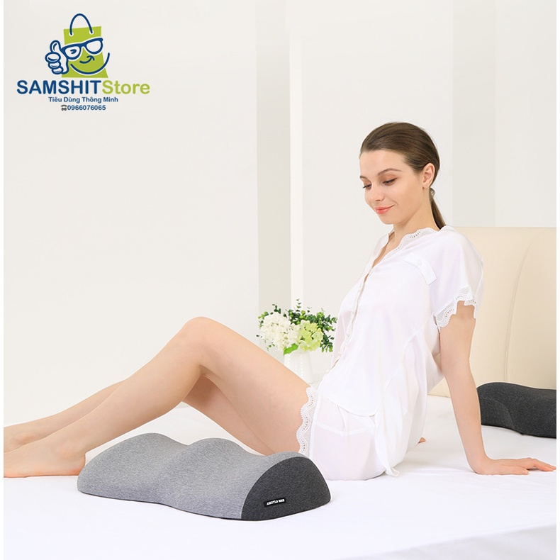Gối Kê Nâng Cao Chân Cao Su Non Giúp Cải Thiện Lưu Thông Máu, Đệm Nệm Tựa Chân Thư Giãn Công Thái Học - GTL06