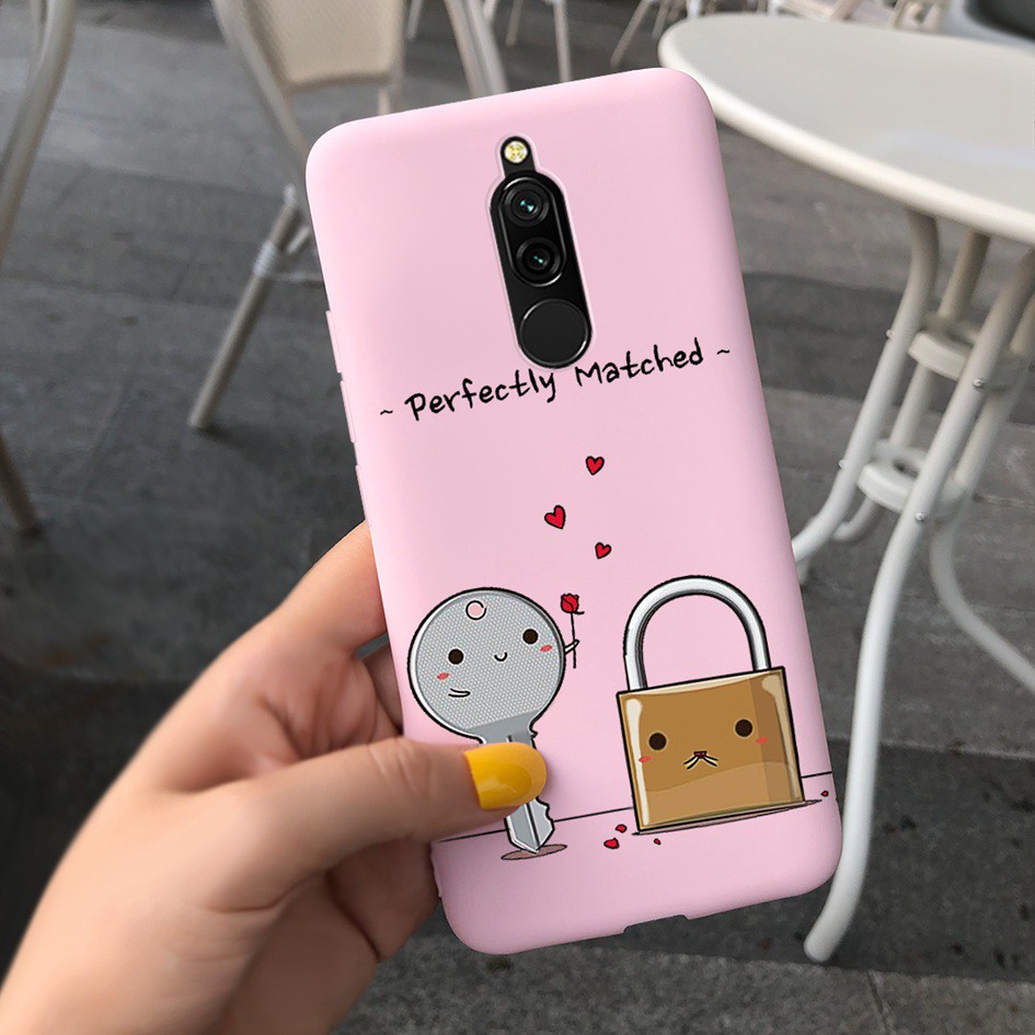 Ốp điện thoại silicon họa tiết trái tim thời trang cho XIAOMI REDMI 8 8 6.22 INCH REDMI8