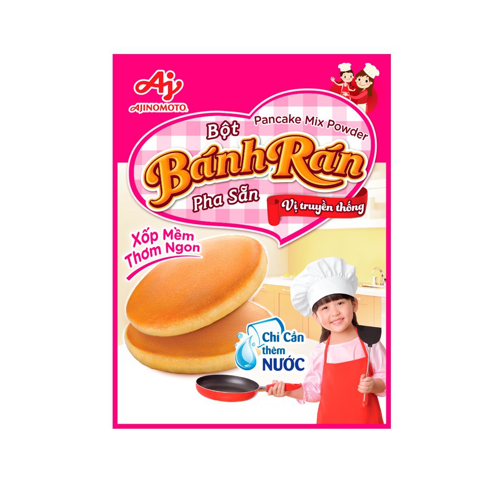 Combo 4 gói Bột Bánh Rán Vị Truyền Thống Ajinomoto (200g/gói)