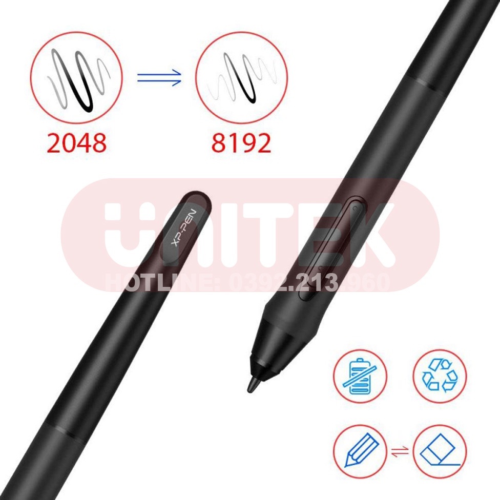 Bảng Vẽ Điện Tử XP-PEN DECO 03: Wireless 10X6 inch Lực Nhấn 8192 Nút Xoay Dial Bề Mặt Chống Xước - Kèm Găng Tay Họa Sĩ