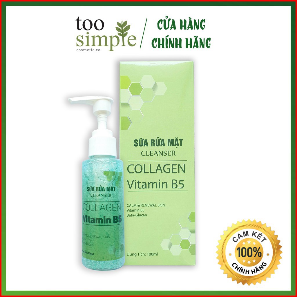 Sữa rửa mặt Collagen Vitamin B5 Too Simple 50ml