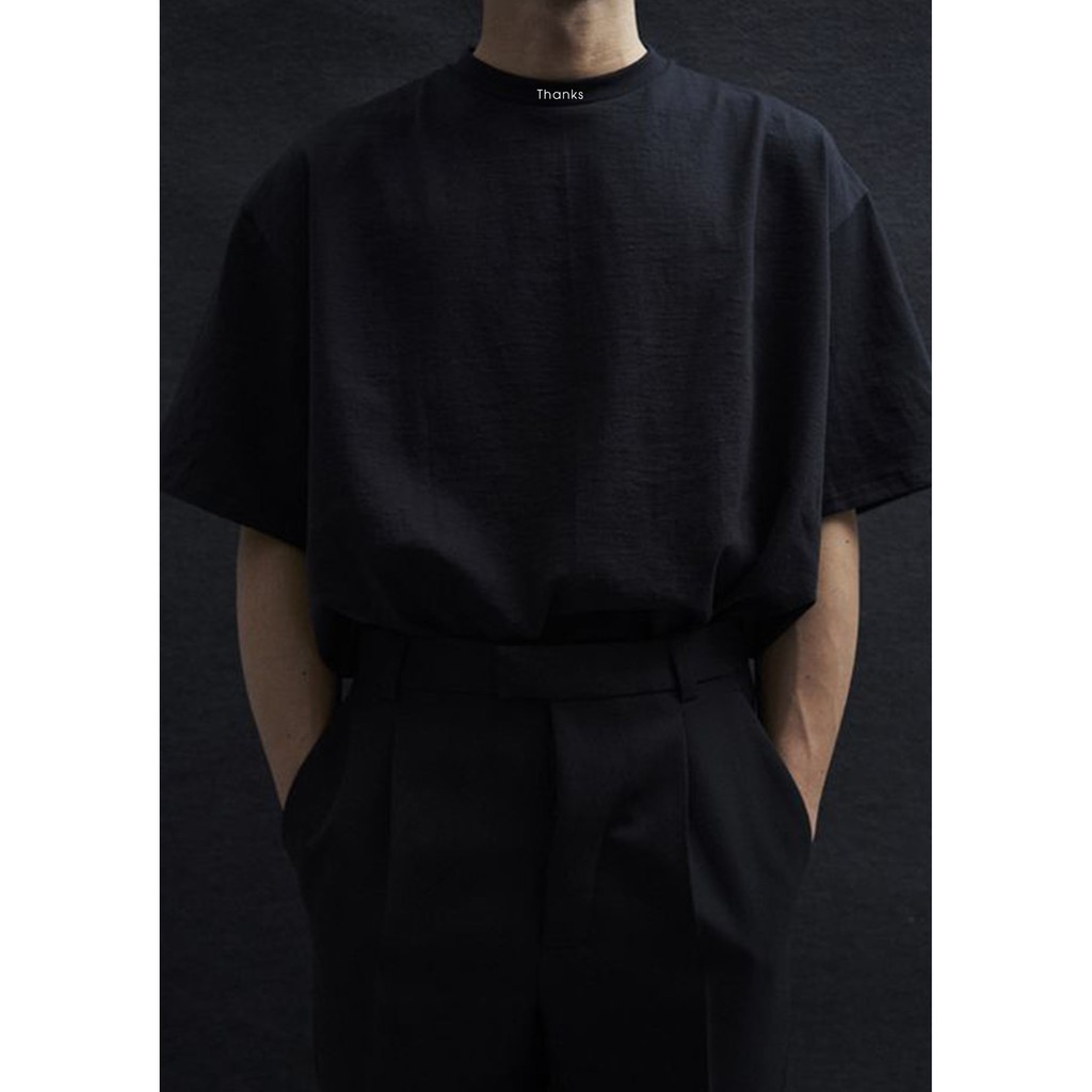 Áo thun cotton BNW in chữ Where? dáng Unisex form rộng2 màu đen trắng basic