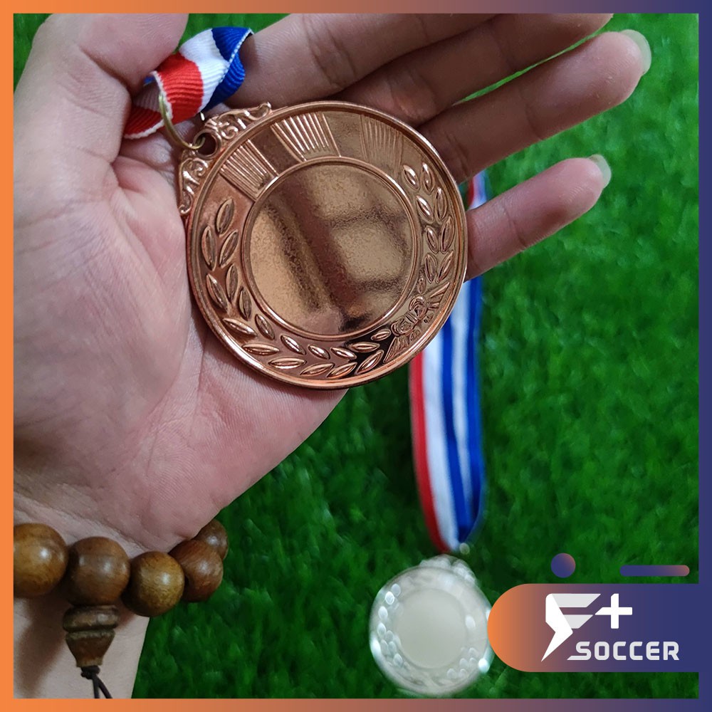 In huy chương bóng đá hình bông lúa vàng bạc đồng thường