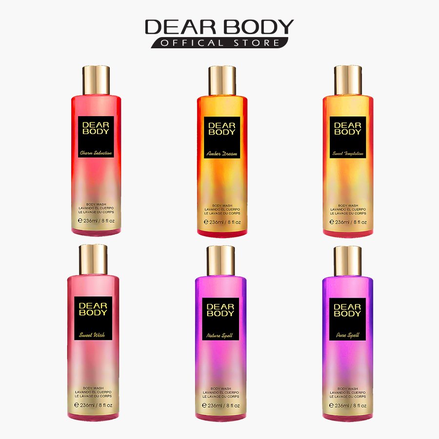 Sữa Tắm Nước Hoa Dưỡng Ẩm Thơm Lâu  DEAR BODY Body Wash 236ml