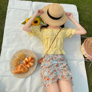 Order- Áo peplum và chân vây hoa nhí siêu dễ thương