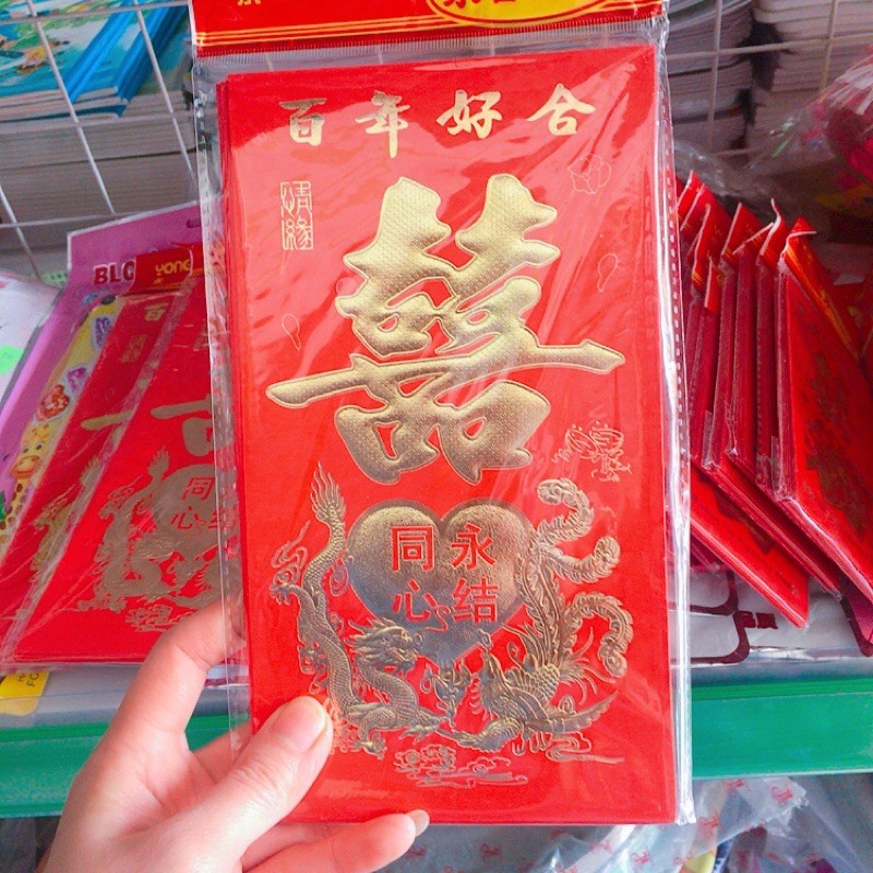 Bao lì xì 🧧 nạp tài đám cưới nhà trai 7k/cái bao lớn