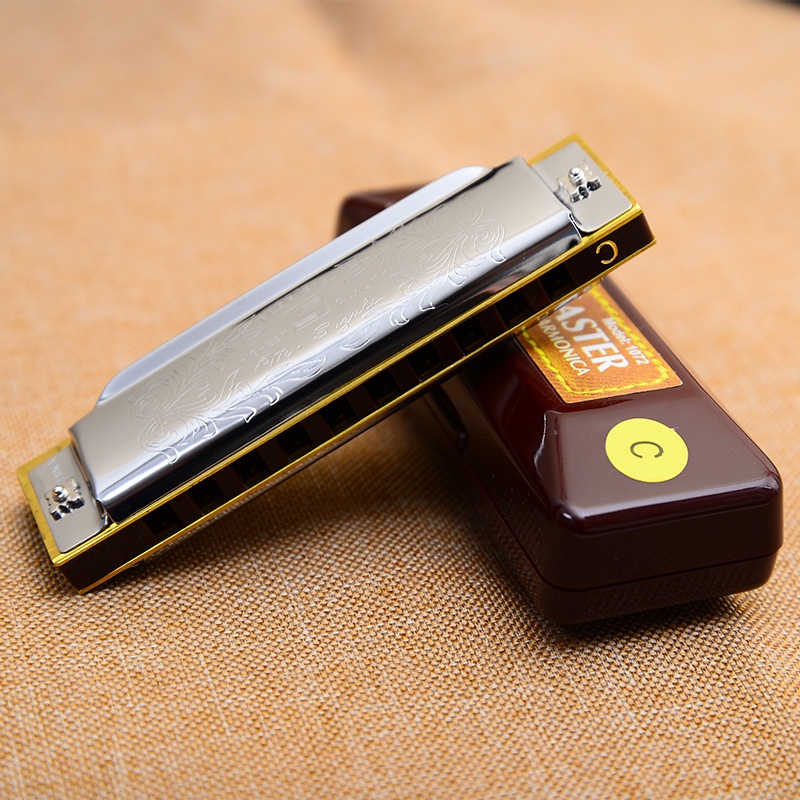 Kèn Harmonica Folk 10  HOLE(Lỗ) Tone ĐÔ(C)Cấu Tạo Note Đa Dạng, 20 Lưỡi Gà, Hợp Kim Đồng 0,9mm