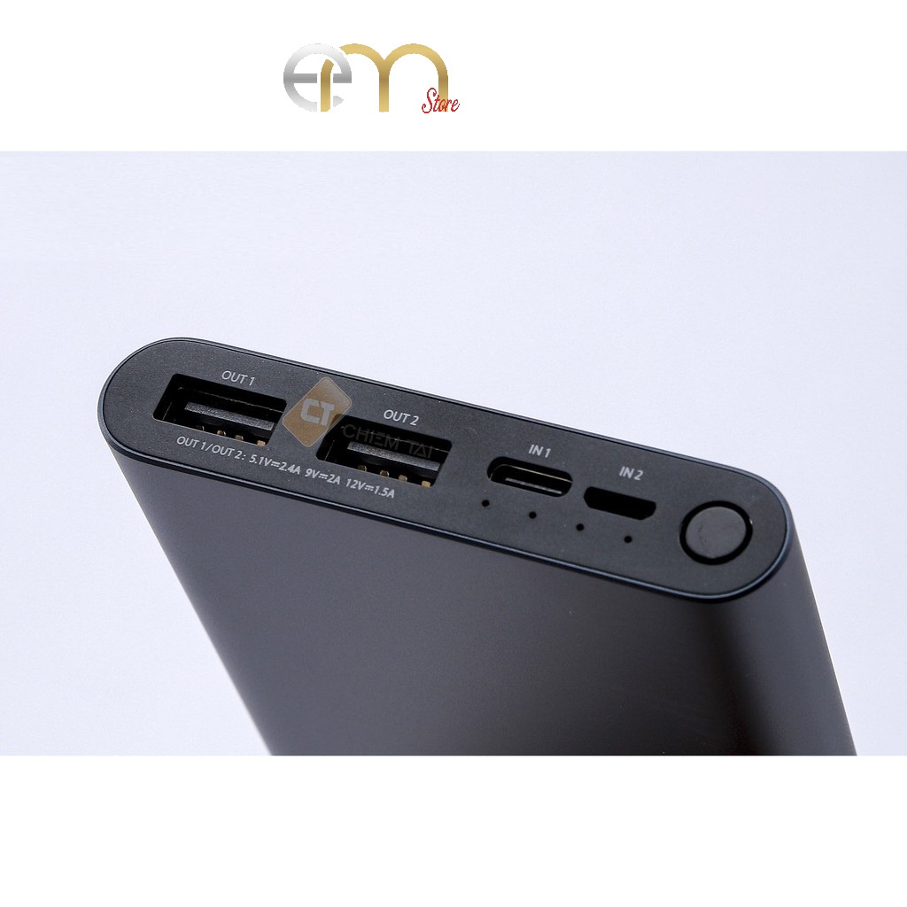 Pin sạc dự phòng 10000mAh Xiaomi gen 3 18W_ cổng sạc type-c không sạc ra được