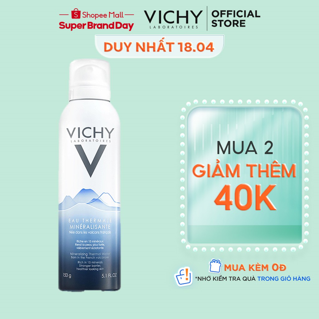 ( Mypham35 ) Nước khoáng dưỡng da Vichy Mineralizing Thermal Water 150ml