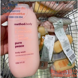 Sữa tắm organic Method Body Úc 532ml