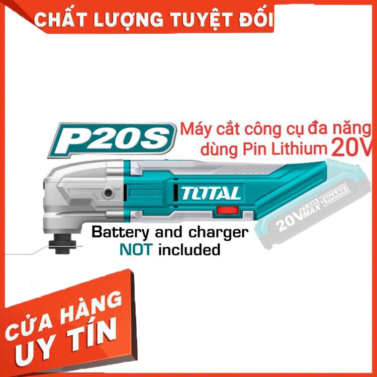 MÁY CẮT RUNG ĐA NĂNG DÙNG PIN TOTAL 20V nguyên zin nhé các bác