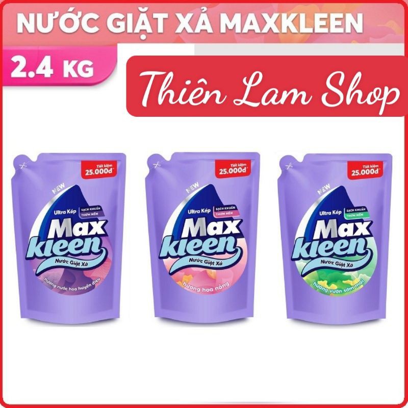 Nước giặt xả Maxkleen 2in1 - Túi 2.4kg