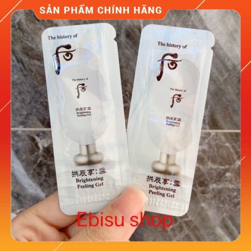 combo 10 gói kỳ tẩy tế bào chết dưỡng trắng da Whoo Brightening Gel