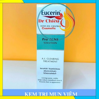 Kem ngừa mụn ⚜️CHÍNH HÃNG⚜️ Eucerin gel ngừa mụn viêm  A.I CLEARING TREAMENT 40ML