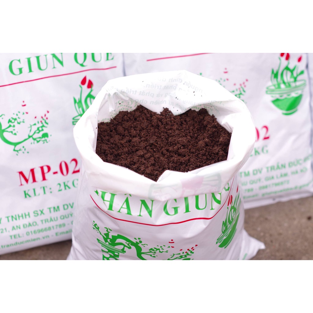 Phân giun quế gói 2kg(phân trùn quế 2kg)