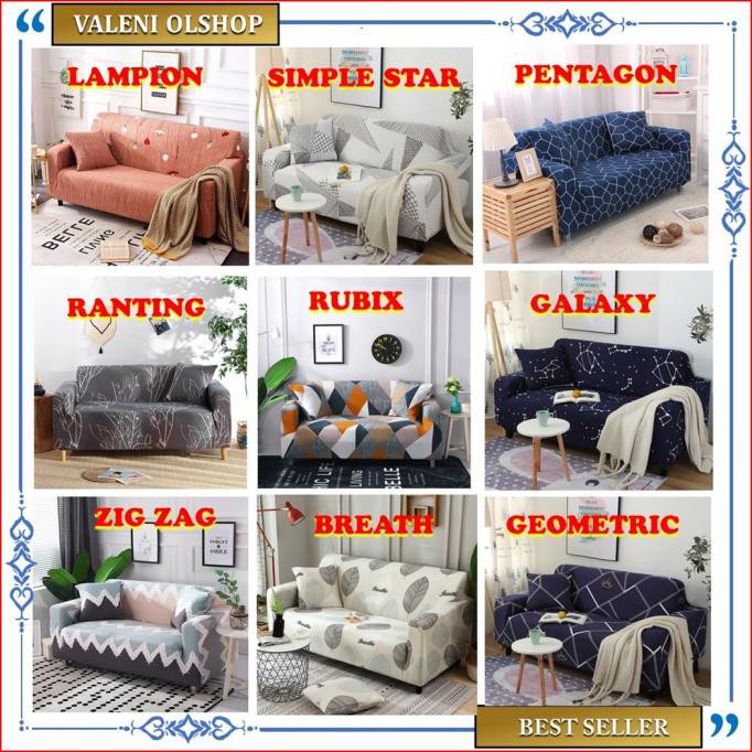 Vỏ Bọc Ghế Sofa 1 / 2 / 3 Chỗ Ngồi Co Giãn Nhập Khẩu Chất Lượng Cao Hits