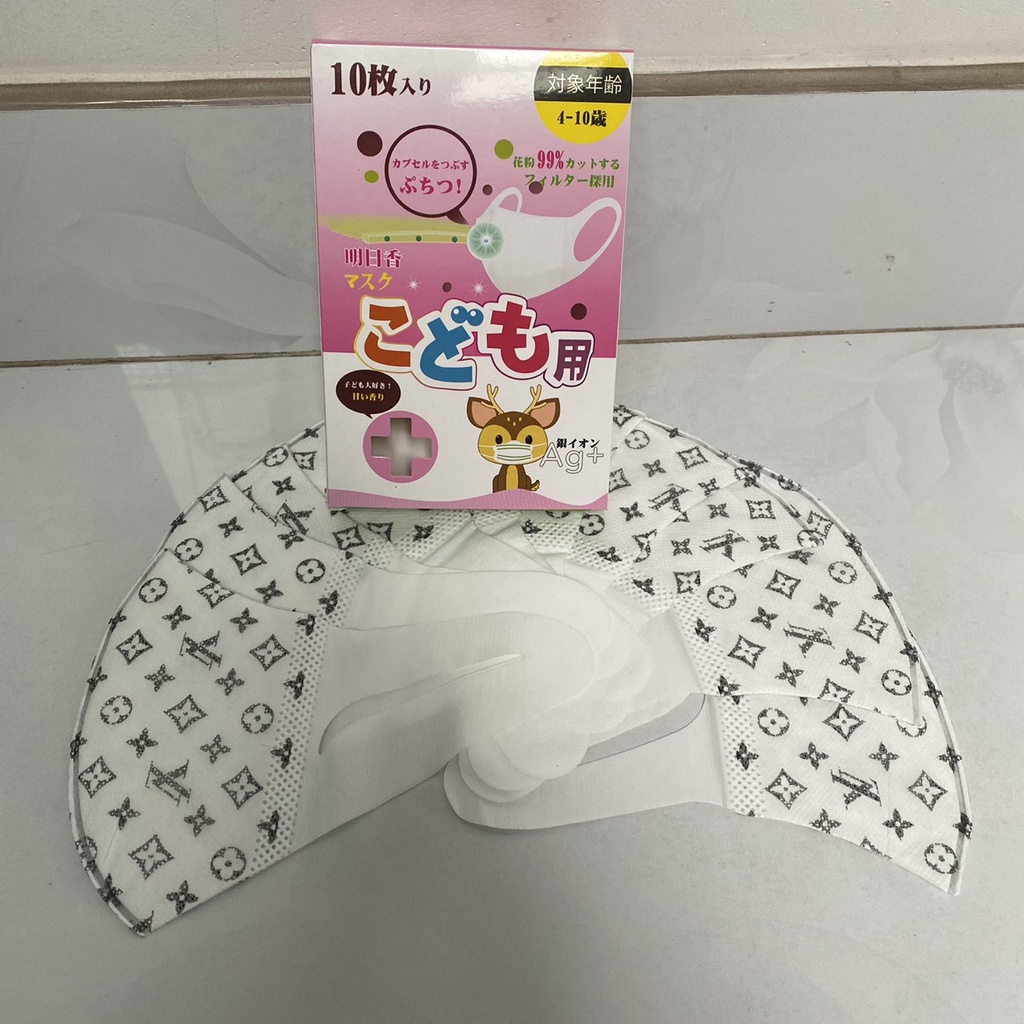 [FREESHIP] HỘP KHẨU TRANG 10 CÁI CHO BÉ (FAMAPEO 4D KIDS, FT94, GẤU, N95)