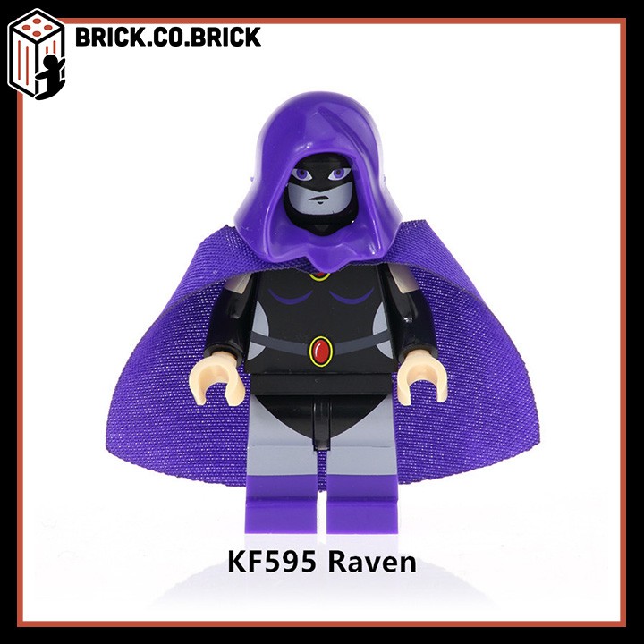 KF6049 - Đồ chơi lắp ráp minifigures và mini lego nhân vật trong phim Marvels/ DC/ Avengers hoạt hình Teen Titans