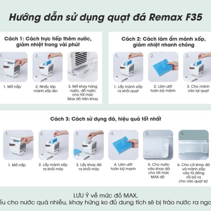 Quạt đá Remax F35