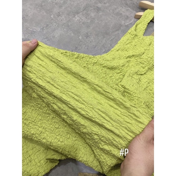 Váy cổ yếm chất xốp đũi 4 màu thời trang hàn quốc | BigBuy360 - bigbuy360.vn