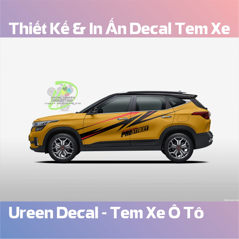 Decal Tem Xe SELTOS Mẫu 006