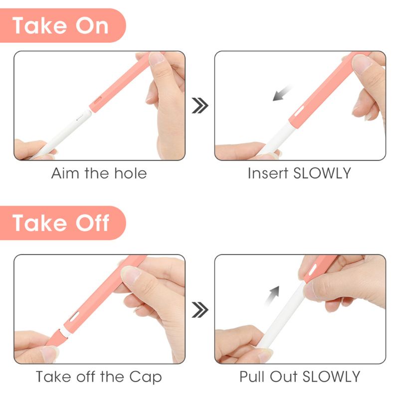 Vỏ Bọc Bảo Vệ Bút Cảm Ứng Thế Hệ 2 Bằng Silicon Tiện Dụng