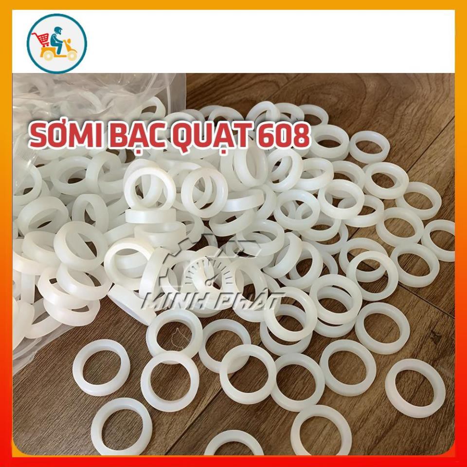 Sơ mi nhựa vòng đệm phụ kiện chuyển quạt chạy bạc sang dùng bi loại chuẩn siêu êm