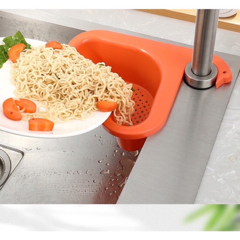 Khay treo bồn rửa bát có lưới lọc rác đa năng, tiện dụng _ Tee &amp; Mee